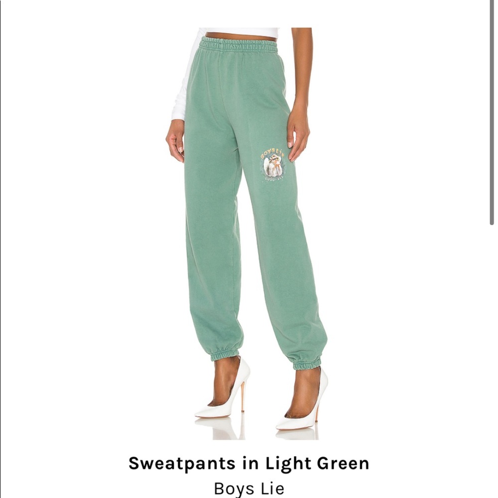 Boys Lie Light Green Sweatpants